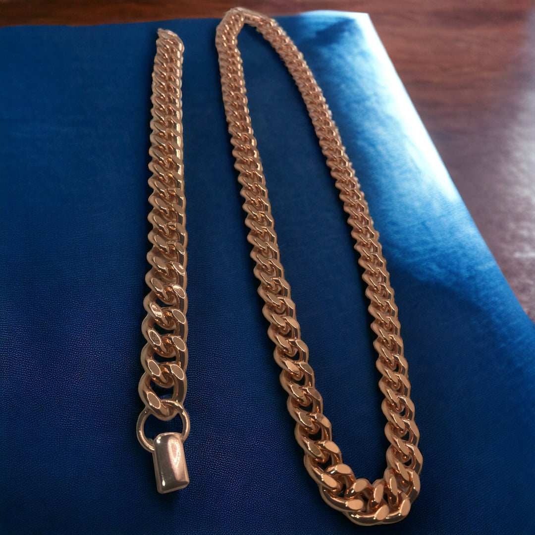 Chunky Copper Cuban Set