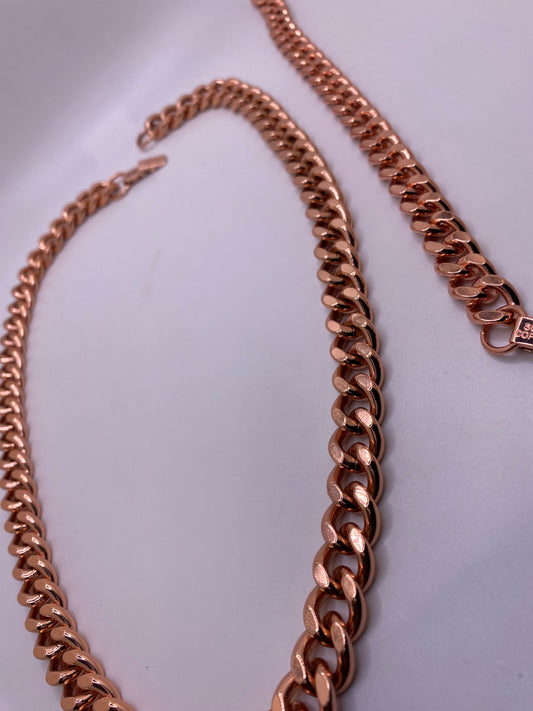 Chunky Copper Cuban Set